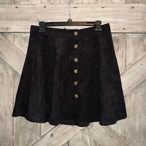 Shein Corduroy Black Skirt